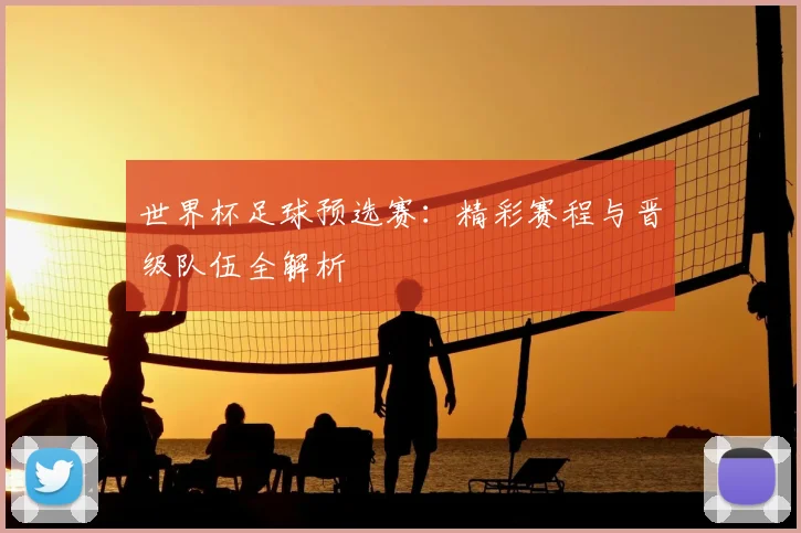 世界杯足球预选赛：精彩赛程与晋级队伍全解析