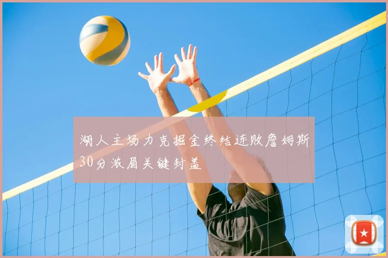 湖人主场力克掘金终结连败詹姆斯30分浓眉关键封盖